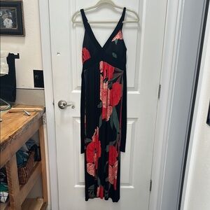 Twenty One Asymmetrical Red and Black Sundress